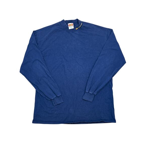 Easton Other - Vintage 90s Easton collar print long sleeve baseball XL navy made in USA shirt